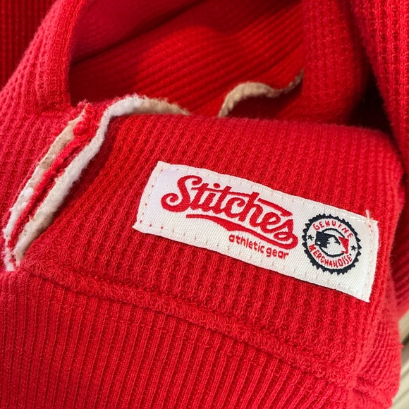 Stitches Philadelphia Phillies Fleece Lined Thermal Zip Up Hoodie Men X-Large - Picture 5 of 15